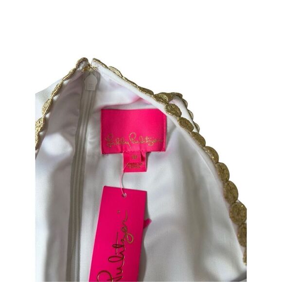 NEW Lilly Pulitzer Pearl Romper size 10 White - Picture 5 of 13